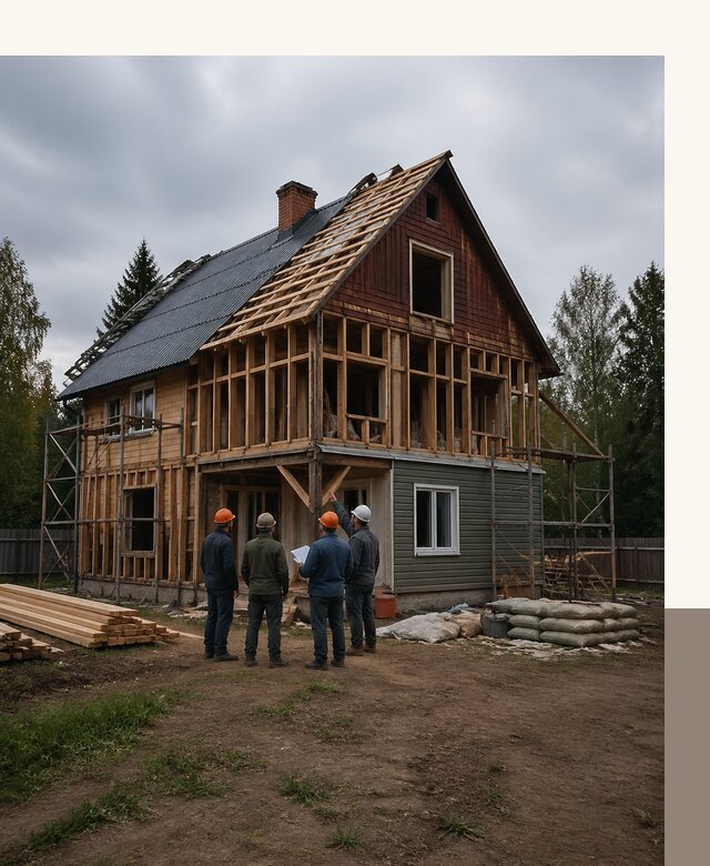 Реконструкция дачного дома в Чусовой под ключ с проектом