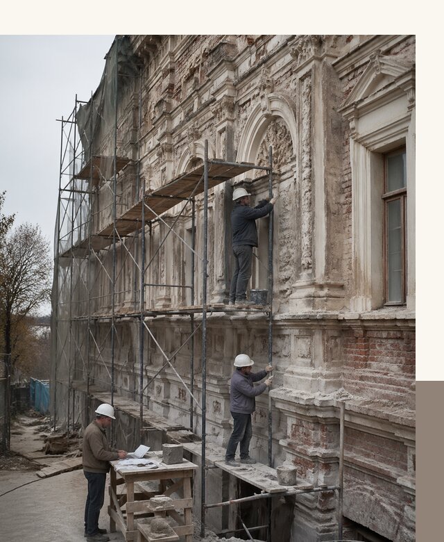 Реставрация объектов культурного наследия под ключ в Чусовой