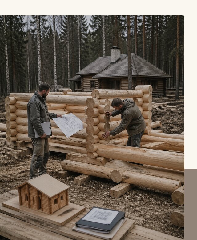 Проектирование и строительство домов из бревна в Чусовой